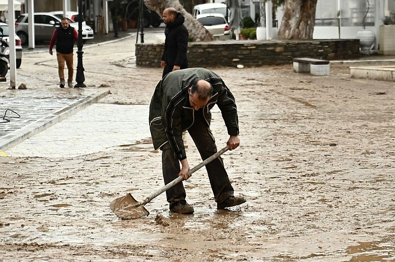 Πάρος πλημμύρες