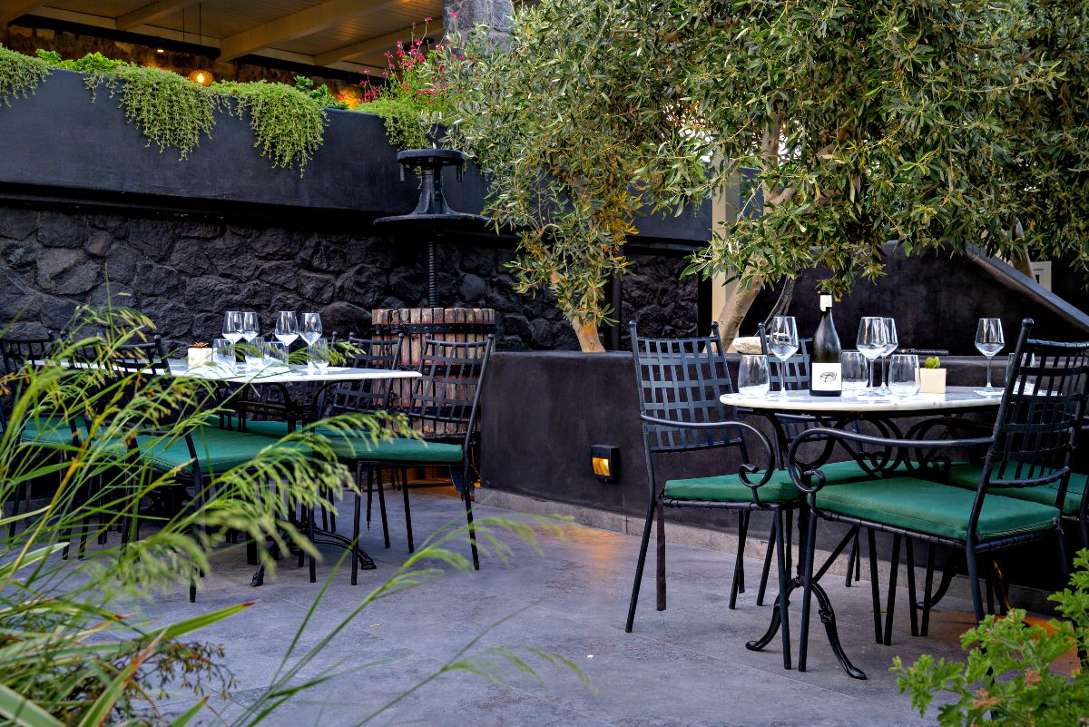 το εστιατόριο του οινοποείου Aroma Avlis Food & Wine