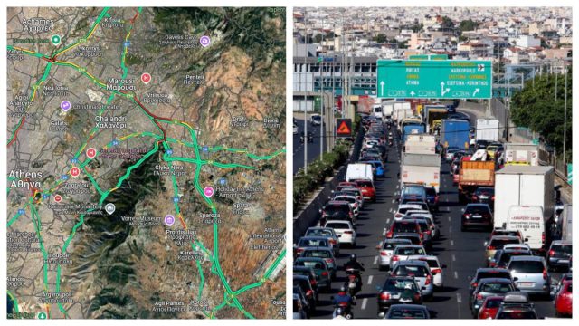 Κίνηση στους δρόμους: Σε εξέλιξη η μεγάλη έξοδος για το Πάσχα – Κυκλοφοριακή συμφόρηση στα ρεύματα εξόδου