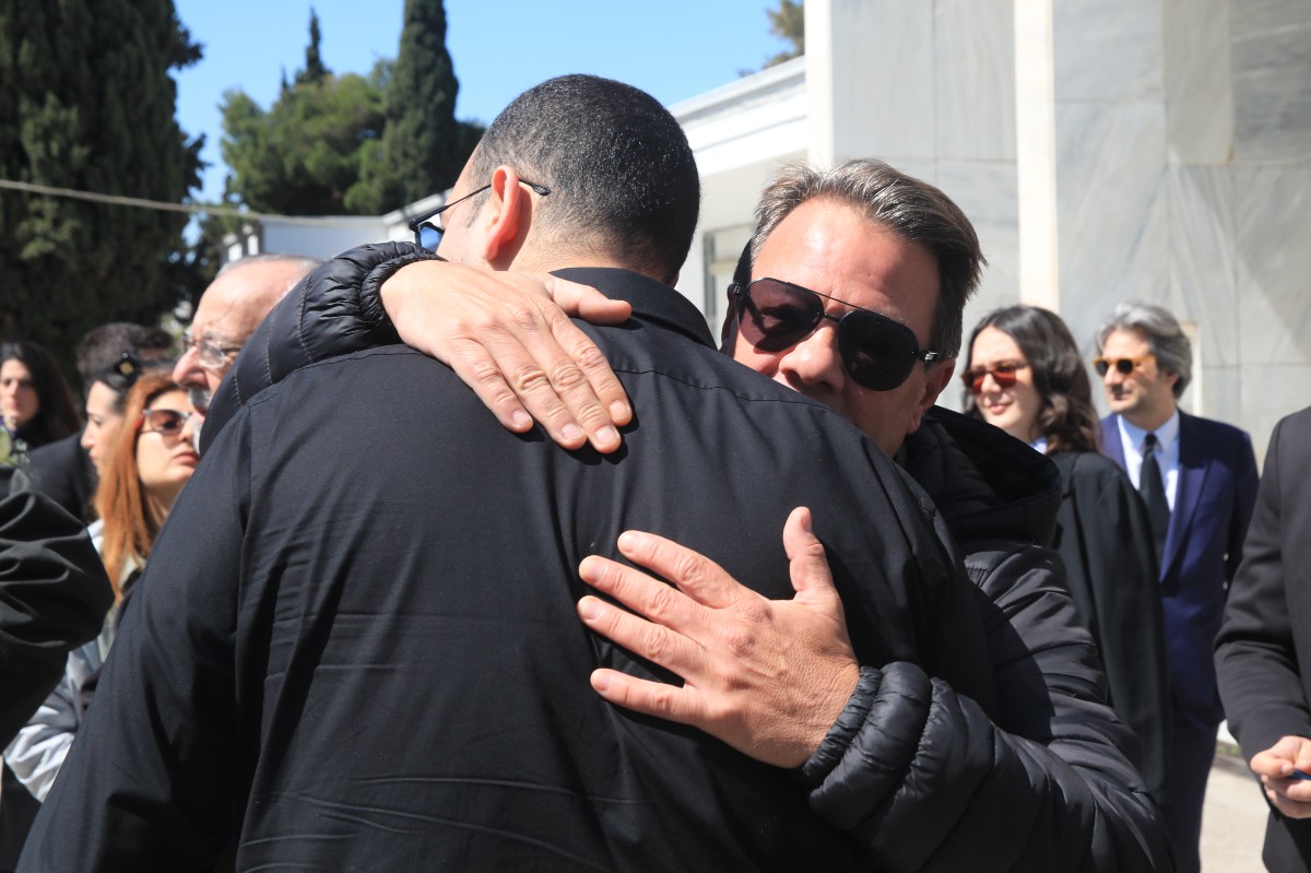 Ο Χρίστος Κούγιας με τον Απόστολο Λύτρα στο μνημόσυνο του Αλέξη Κούγια