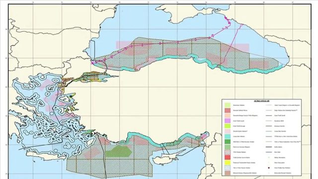 Νέες τουρκικές διεκδικήσεις από τον Ερντογάν: Παρουσιάζει τον δικό του «Θαλάσσιο Χωροταξικό Σχεδιασμό» και κόβει το Αιγαίο