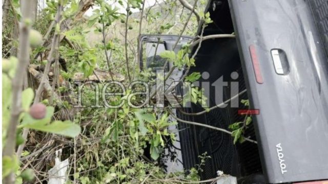 Κρήτη: Τροχαίο έξω από το Ηράκλειο – Αυτοκίνητο κατέληξε εκτός οδοστρώματος
