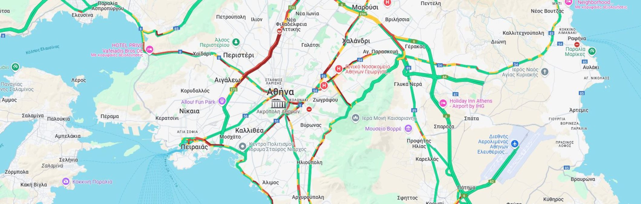 Η κίνηση στους δρόμους σήμερα (07/04): Μποτιλιάρισμα στον Κηφισό