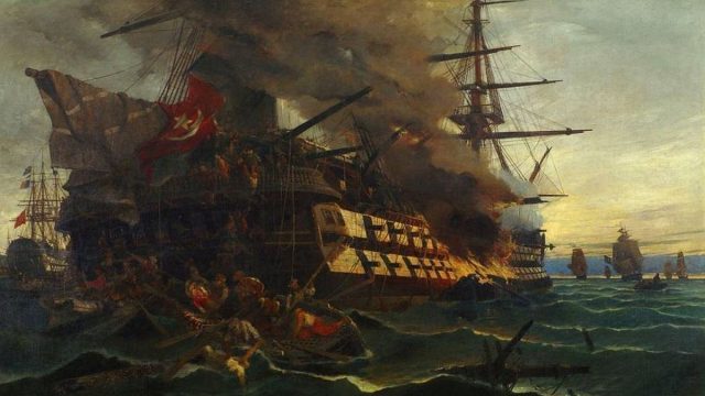 Σαν σήμερα, 27 Μαΐου 1821: Ο ήρωας Δημήτρης Παπανικολής πυρπολεί την τουρκική ναυαρχίδα στη Μυτιλήνη