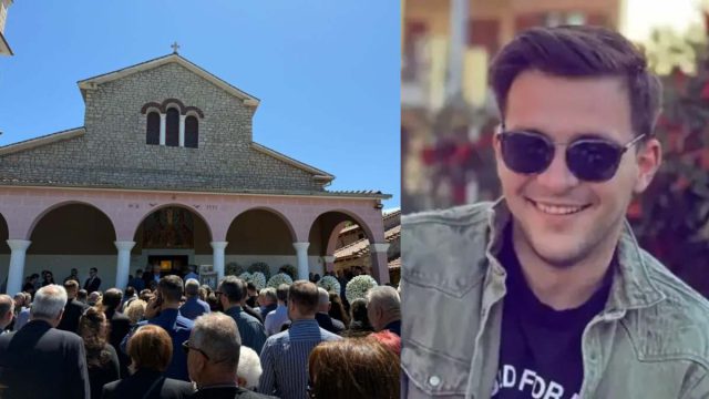 Το τελευταίο αντίο στον Στέφανο: Σπαραγμός και οδύνη στην κηδεία του 30χρονου που πνίγηκε στη Λευκάδα