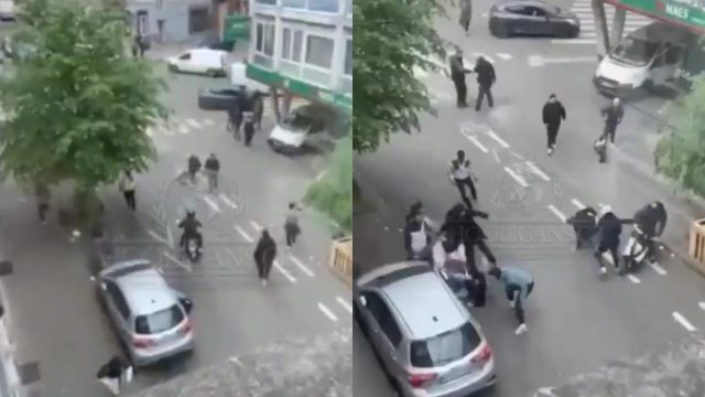 Άγρια επεισόδια στο Βέλγιο: Οπαδός της Άντερλεχτ πάτησε με μηχανάκι φίλο της Μπριζ – Σκληρές εικόνες