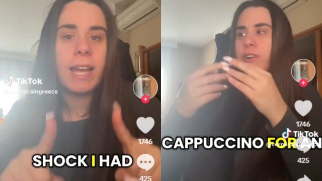Πολιτισμικό σοκ: Μια Ιταλίδα «έριξε» το TikTok προσπαθώντας να καταλάβει το πώς πίνουμε τον καφέ στην Ελλάδα