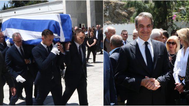 Παρουσία Μητσοτάκη η κηδεία του Χρήστου Ροκόφυλλου – Τυλιγμένο με την ελληνική σημαία το φέρετρό του