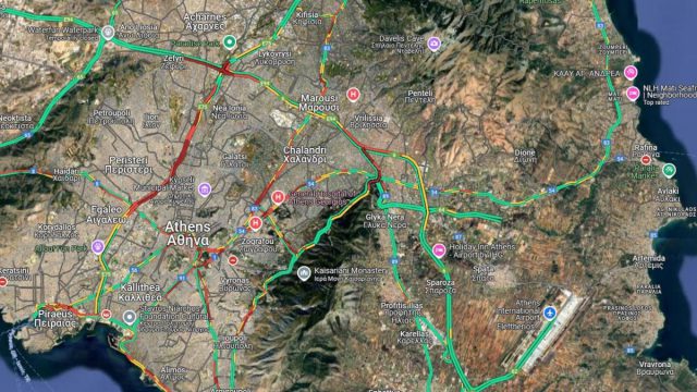 Κίνηση σήμερα (12/5): Στο «κόκκινο» για ακόμη μια μέρα οι δρόμοι της Αθήνας – Μποτιλιάρισμα στον Κηφισό