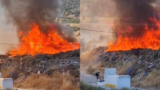 Φωτιά στο Μαρκόπουλο: Στάλθηκε μήνυμα από το 112 – «Παραμείνετε σε εσωτερικούς χώρους»