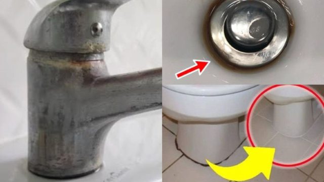 Μαύροι λεκέδες από μούχλα και λίπη γύρω από σιφώνια, λεκάνες και βρύσες: Πώς να αφαιρέσετε τη σκληρή βρωμιά