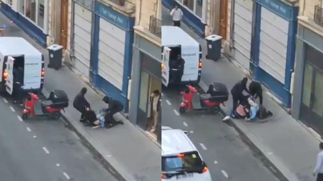 Βίντεο – σοκ από το Παρίσι: Η στιγμή που πήγαν να απαγάγουν κόρη επιχειρηματία – Ήταν μαζί με των 2 ετών γιο της