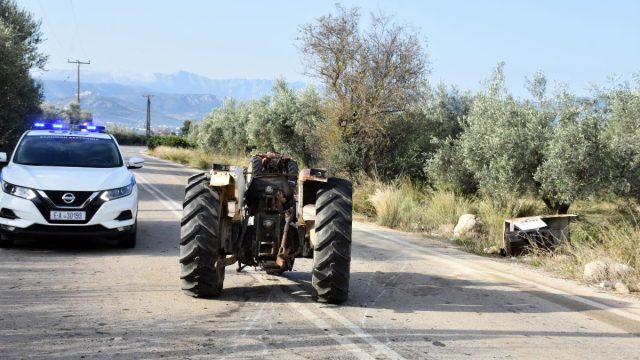 Τραγωδία στην Νεμέα: Αγρότης καταπλακώθηκε από το τρακτέρ του και σκοτώθηκε