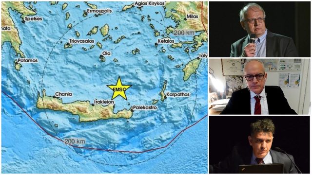 Τσελέντης, Γκανάς, Καραστάθης για τα 6,1 Ρίχτερ στην Κρήτη: «Μεγάλη πιθανότητα να ήταν ο κύριος σεισμός»