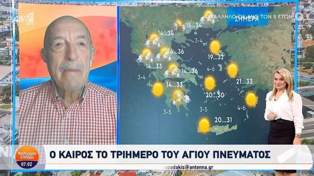 «Τριήμερο με το πρώτο κύμα καύσωνα αλλά… έρχονται καταιγίδες»: Καμπανάκι από τον Τάσο Αρνιακό που φέρνει ανατροπή στον καιρό