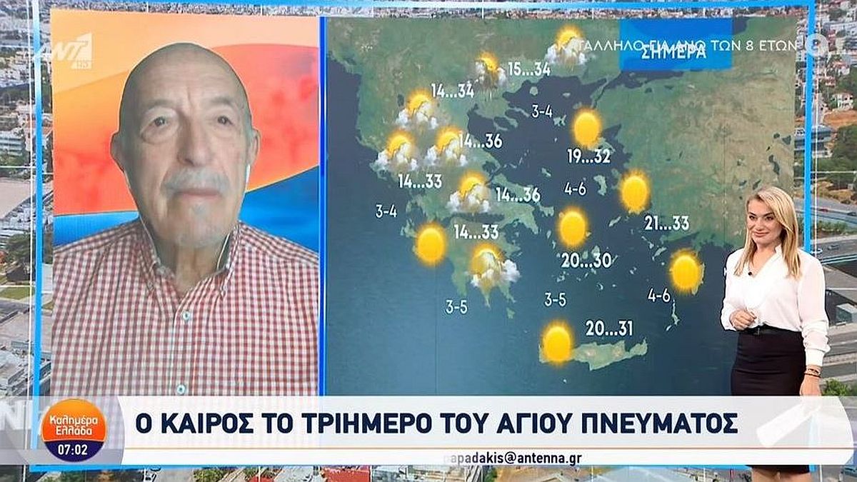 «Τριήμερο με το πρώτο κύμα καύσωνα αλλά… έρχονται καταιγίδες»: Καμπανάκι από τον Τάσο Αρνιακό που φέρνει ανατροπή στον καιρό
