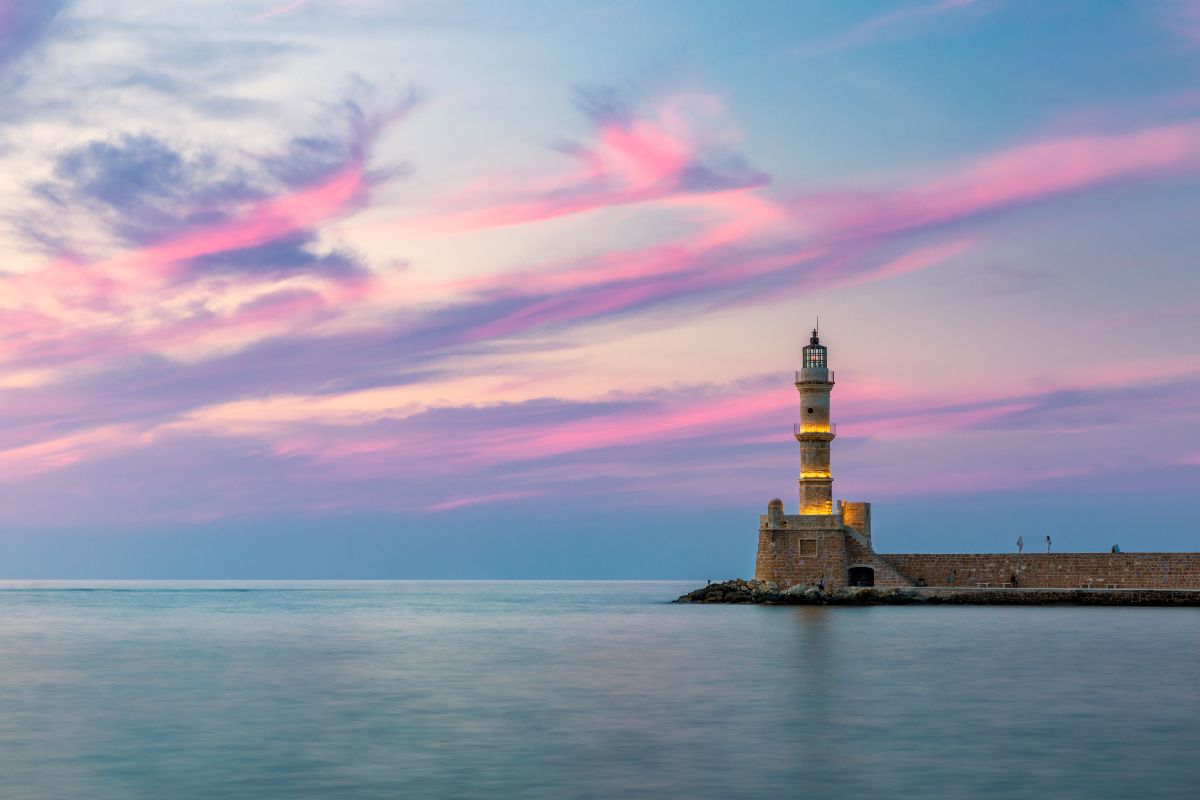 Ηλιοβασίλεμα στα Χανιά...