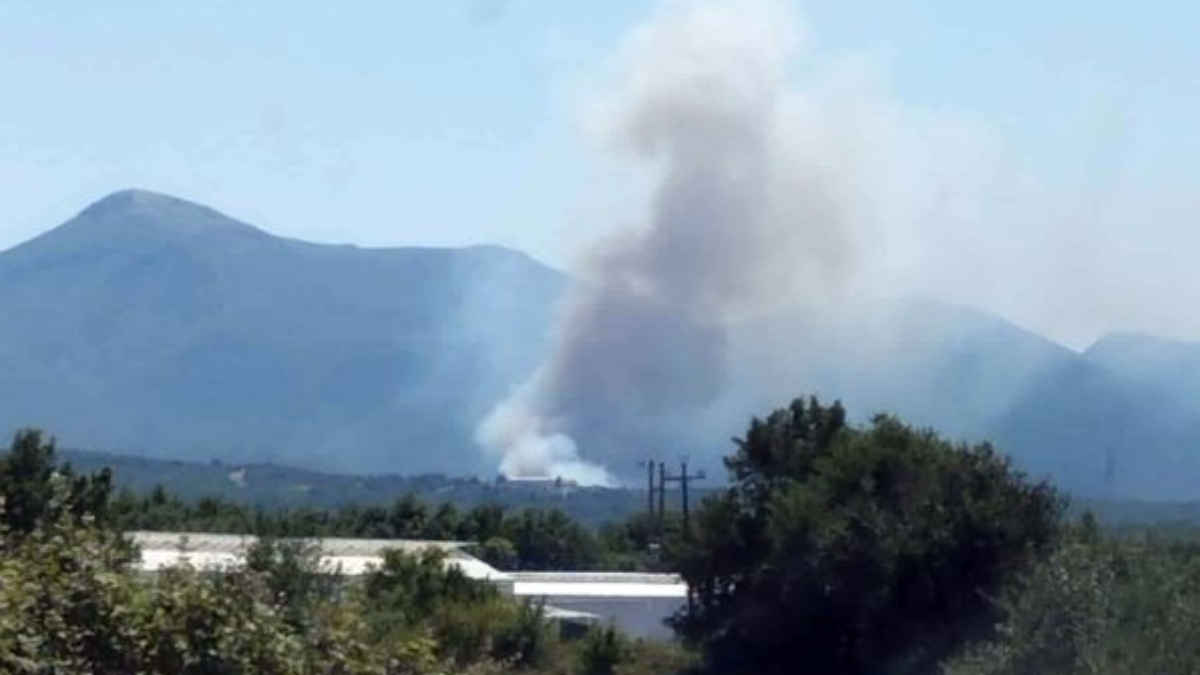 Φωτιά στην Αρκαδία – Ισχυρές επίγειες και εναέριες δυνάμεις επιχειρούν για την κατάσβεση