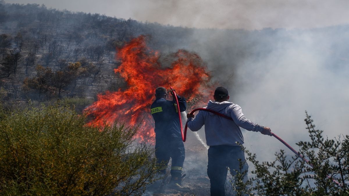 Μεγάλη φωτιά σε αγροτική έκταση στον Δομοκό – Σηκώθηκαν εναέρια μέσα