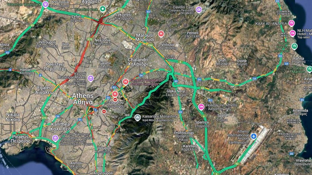 Live η κίνηση 25/6: Μποτιλιαρισμένος ο Κηφισός – Δείτε σε ποια άλλα σημεία υπάρχουν καθυστερήσεις