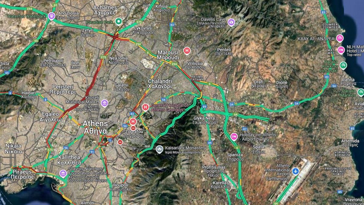 Live η κίνηση 27/6: Μποτιλιαρισμένος ο Κηφισός – Καθυστερήσεις και στην Αττική Οδό