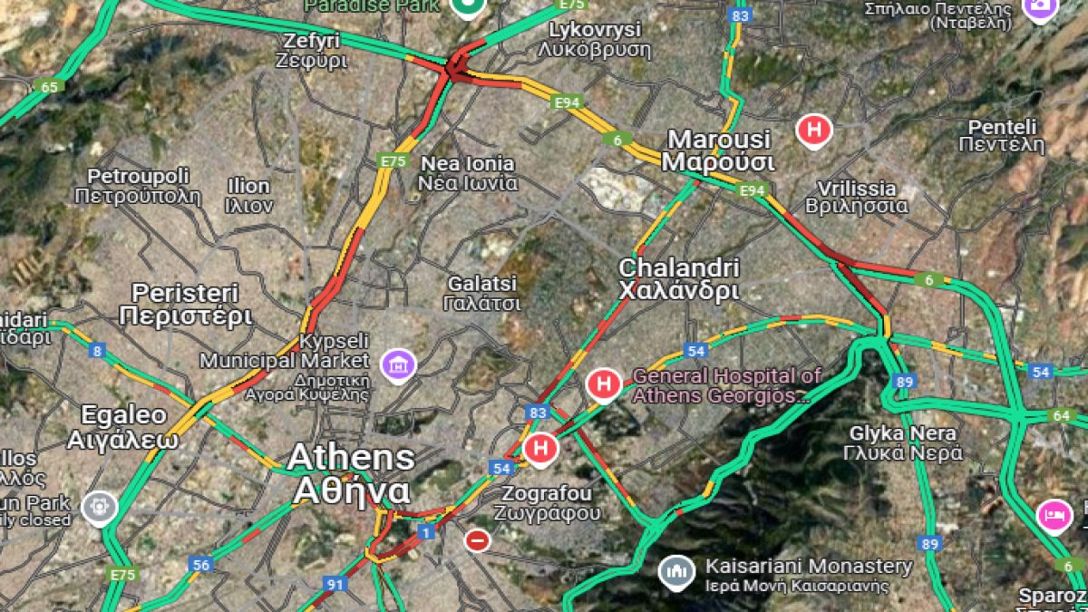 Live κίνηση 11/6: «Κομφούζιο» στους δρόμους της Αθήνας – Πού σημειώνονται καθυστερήσεις;