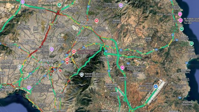 Live η κίνηση 12/6: Στο «κόκκινο» ο Κηφισός – Ποια η κατάσταση στην Αττική Οδό