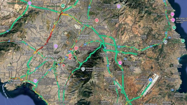 Live η κίνηση 20/6: Στο «κόκκινο» ο Κηφισός – Πού υπάρχουν καθυστερήσεις