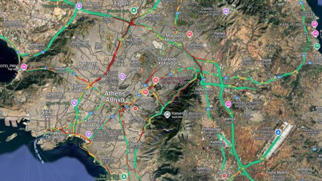 Live η κίνηση 4/6: Στο «κόκκινο» η Αττική Οδός – Τροχαίο ατύχημα στην Περιφερειακή Υμηττού