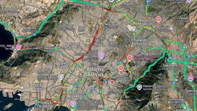 Live κίνηση 18/6: Μποτιλιάρισμα σε Κηφισό και κέντρο – Χαμηλές ταχύτητες στη λεωφόρο Ποσειδώνος λόγω τροχαίου