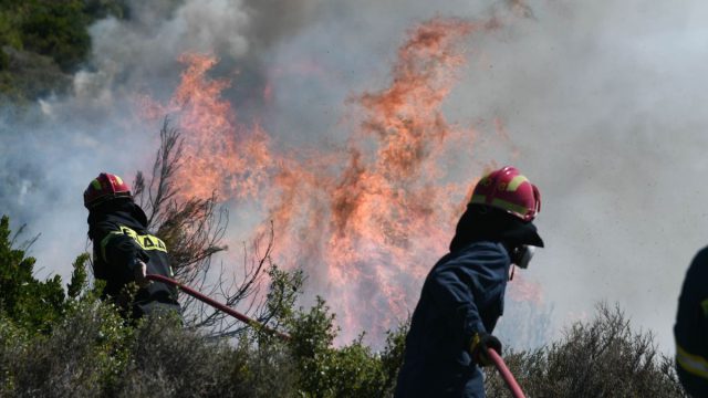 Μάχη με τις φλόγες στο Νεοχώρι Αργολίδας – Επιχειρούν και εναέρια μέσα