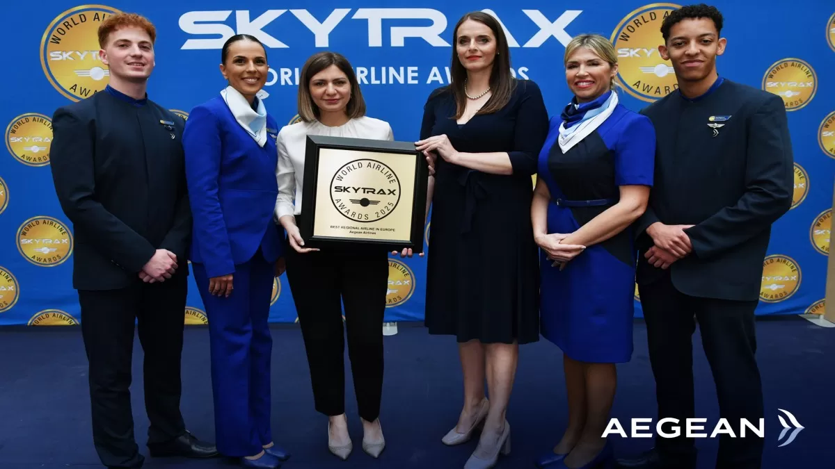 Η AEGEAN για 14η χρονιά «Καλύτερη Περιφερειακή Αεροπορική Εταιρεία στην Ευρώπη»
