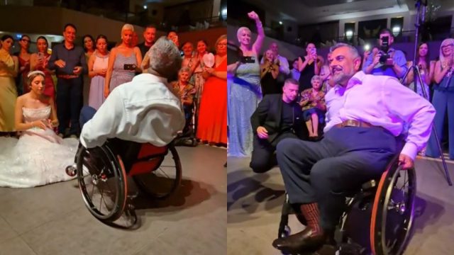 «Η αγάπη δεν γνωρίζει εμπόδια»: Πατέρας σε αναπηρικό αμαξίδιο χόρεψε ζεϊμπέκικο στον γάμο της κόρης του και έγινε viral στο TikTok