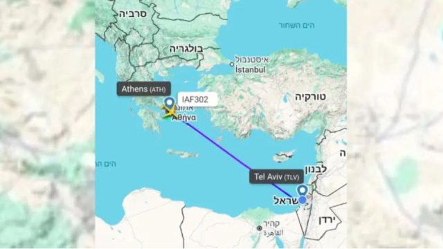 Το «Air Force One» του Μπενιαμίν Νετανιάχου εντοπίστηκε στο FIR Αθηνών