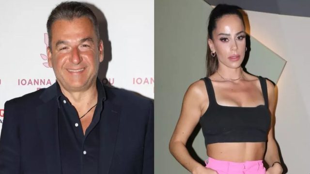 Γιώργος Λιάγκας – Μαρία Αντωνά: Μαζί και ερωτευμένοι στη βάφτιση του γιου της Φωτεινής Πετρογιάννη στην Τήνο