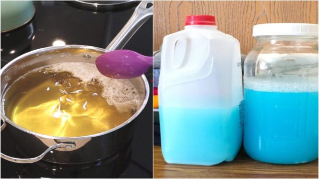 DIY σπιτικό απορρυπαντικό ρούχων για δύσκολους λεκέδες 