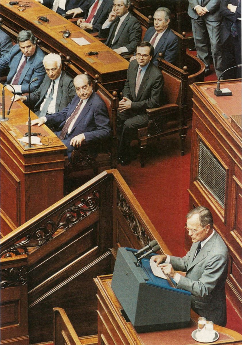 Ο πρόεδρος των ΗΠΑ Τζορτζ Μπους 