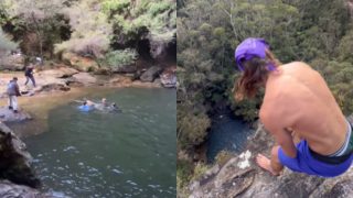 Ανατριχίλα στην Αυστραλία: 21χρονος έπεσε από τα 42.5 μέτρα για να σπάσει το παγκόσμιο ρεκόρ «βουτιάς θανάτου»
