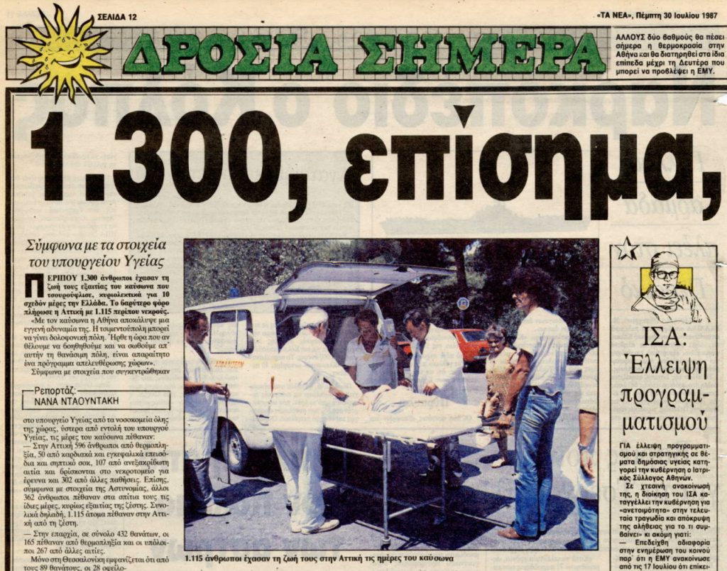 καύσωνας Αθήνα