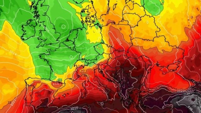 Ο καύσωνας καλά κρατεί: Αμερικανικό προγνωστικό μοντέλο καιρού «βλέπει» 43άρια – Πότε θα δροσιστούμε