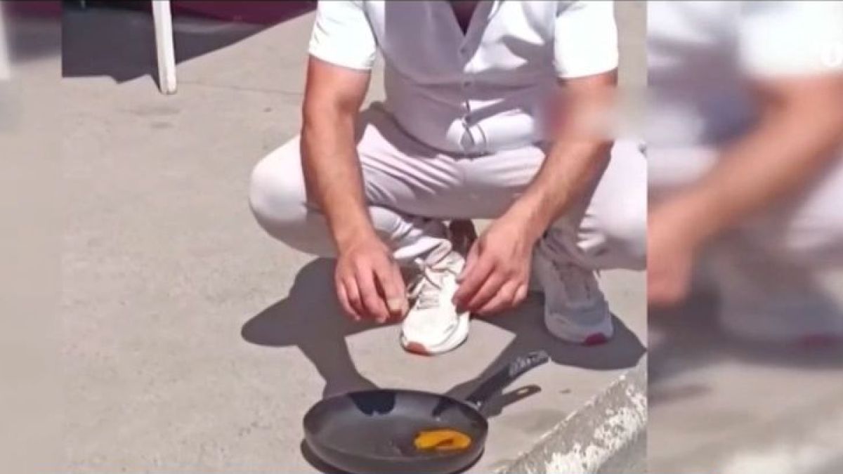 Τα… έχουμε δει όλα από τον καύσωνα: Επιχειρηματίας… τηγάνισε ομελέτα στο οδόστρωμα