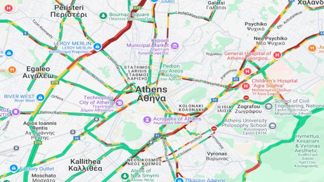 Live η κίνηση (08/07): Κυκλοφοριακό χάος σε Κηφισό και Αττική Οδό – Πού εντοπίζονται καθυστερήσεις