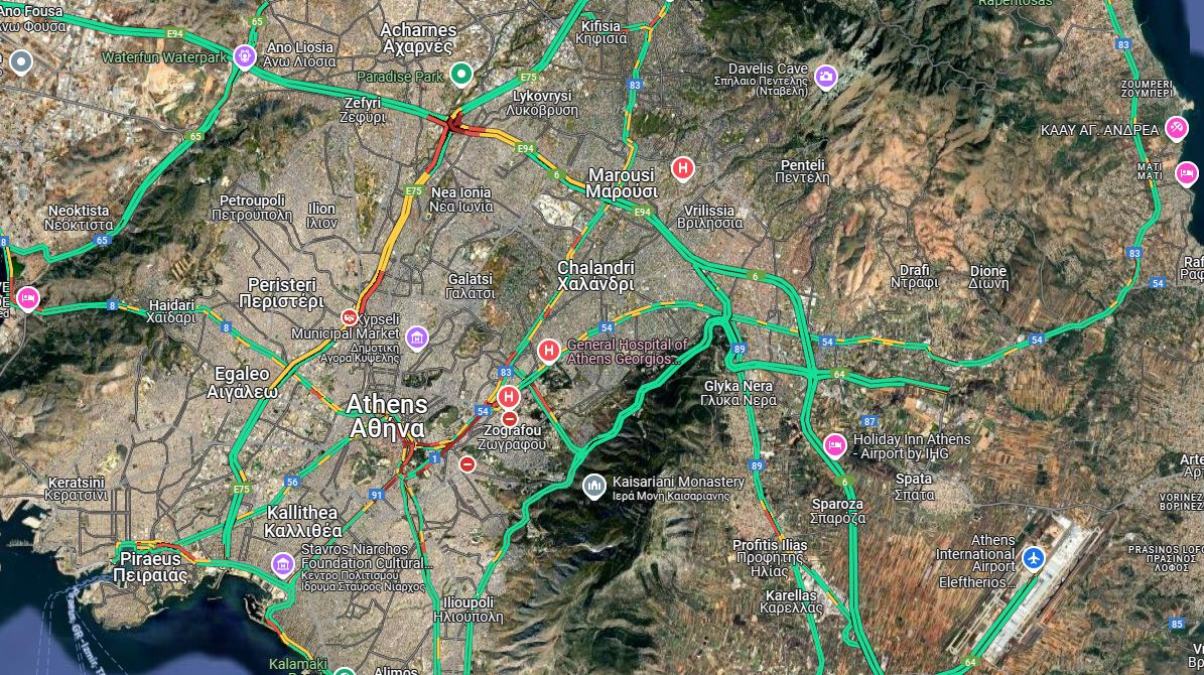 Live η κίνηση (09/07): Ουρές χιλιομέτρων στην Αττική Οδό λόγω τροχαίου – Πού αλλού έχει μποτιλιάρισμα