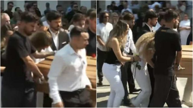 Απόλυτος θρήνος στην κηδεία του Ντιόγκο Ζότα: Η στιγμή που η σύζυγός του κουβαλά το φέρετρο και καταρρέει