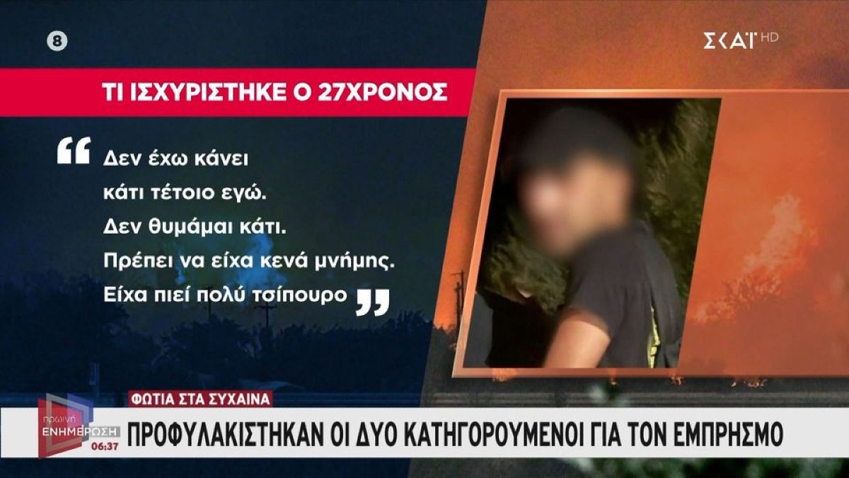 «Είχα κενά μνήμης, είχα πιει πολύ τσίπουρο»: Όσα ισχυρίστηκαν ο 27χρονος και ο 19χρονος για την πυρκαγιά στην Πάτρα