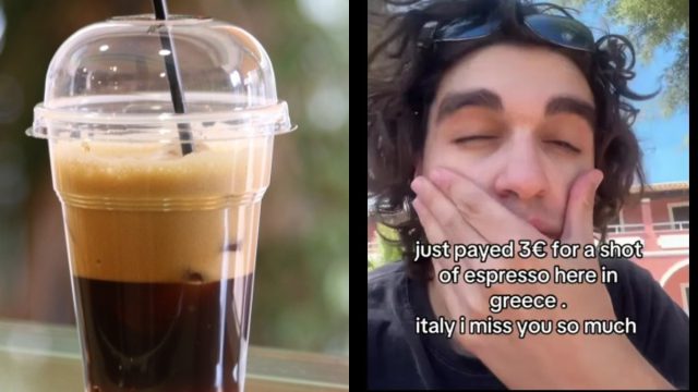 Viral βίντεο στο Tik Tok με Ιταλό τουρίστα που παραπονιέται γιατί πλήρωσε 3 ευρώ τον εσπρέσο