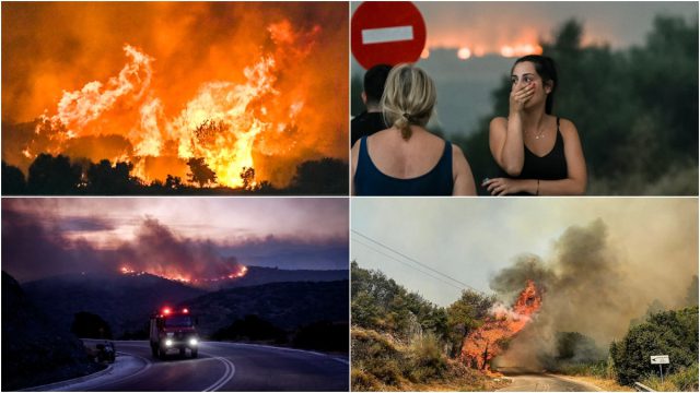 Πύρινος εφιάλτης σε έξι περιοχές: Ανεξέλεγκτες οι φωτιές σε Αχαΐα, Κεφαλονιά, Ζάκυνθο, Άρτα, Βόνιτσα και Χίο