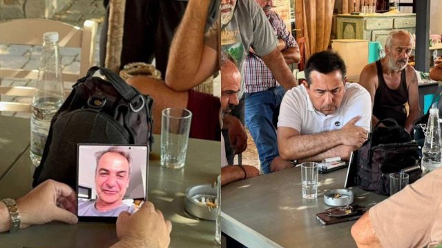 «Η κυβέρνηση θα σταθεί με πράξεις»: Ο Μητσοτάκης επιθεωρεί τα καμένα μέσω… βιντεοκλήσης