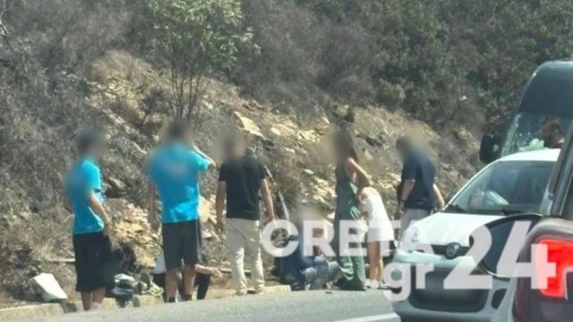 Σοβαρό τροχαίο στην Κρήτη: Σφοδρή σύγκρουση βαν στον ΒΟΑΚ – Οκτώ τραυματίες, ένας σοβαρά