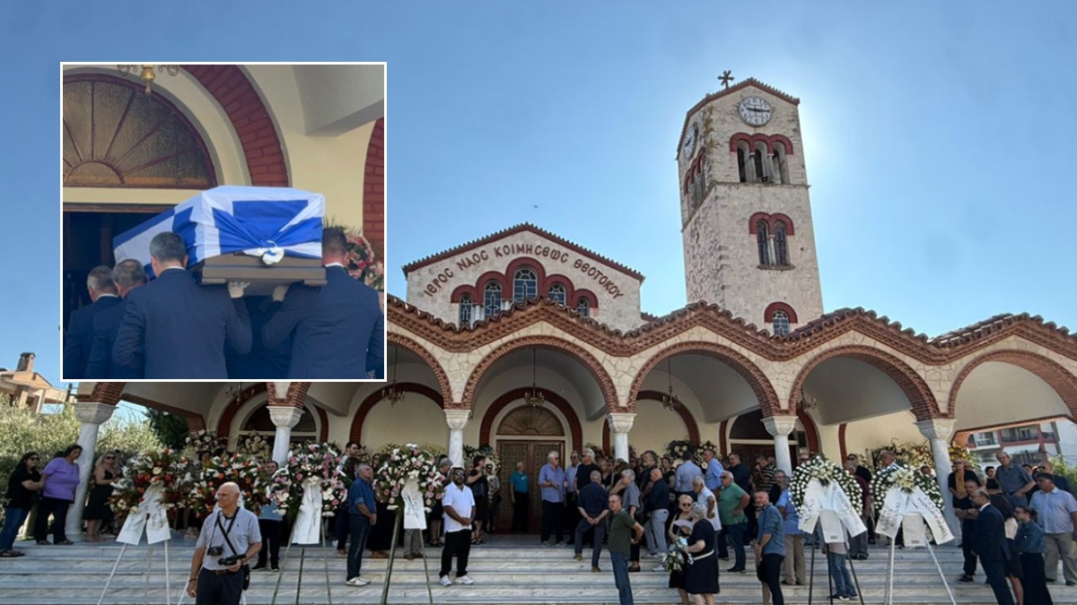 Το ύστατο χαίρε στον Απόστολο Βεσυρόπουλο: Πλήθος κόσμου στην Αλεξάνδρεια, παρών και ο Μητσοτάκης